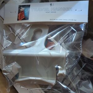 Set Of 2 White Travel Hanger Seat Hook